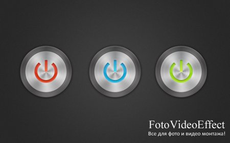 On-Off PSD Buttons