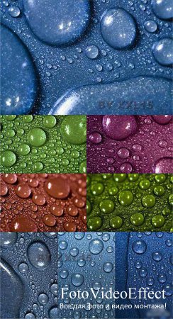 Stock photo - Colored drops