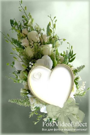 Рамка для фотошопа с розами и орхидеями