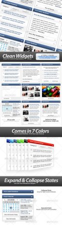 Clean Widgets Designs.For High-Content Sites [GraphicRiver]