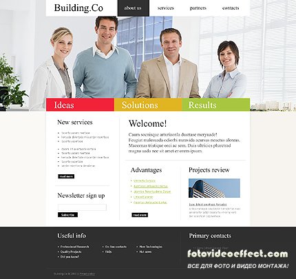 Building Co Website Free Template