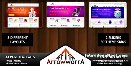 Arrowwora - Business, Blog, Portfolio Templates PSD (30 Themes)