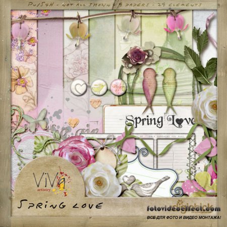 Scrap-set - Spring Love
