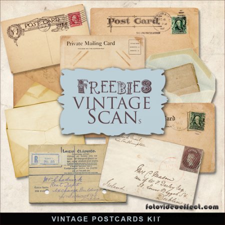 Scrap-kit - Old Vintage Cards #2