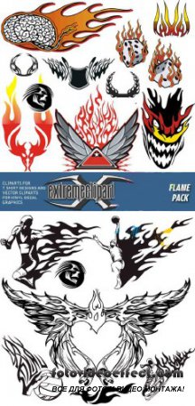 Extreme Clipart 2010 - Flame Pack