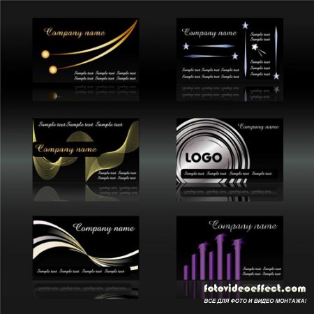 Stylish Vector Business Cards