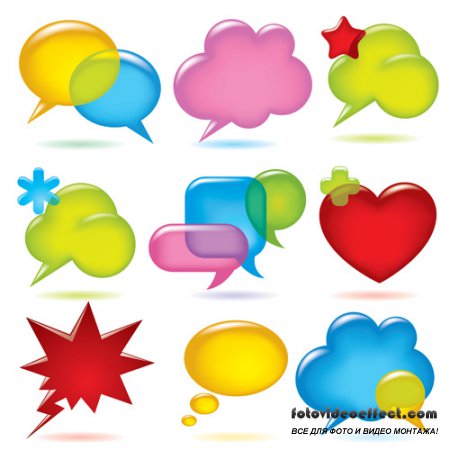 Shutterstock - Speak Bubbles Balloons EPS
