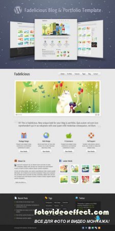 Fadelicious  Free Homepage PSD