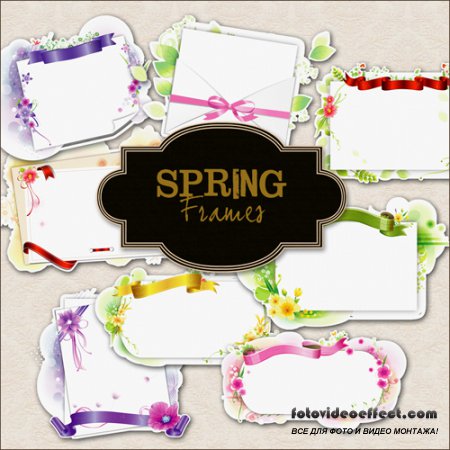 Scrap-kit - Spring Frames Lable