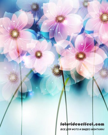 Abstract Flower Vector Backgrounds