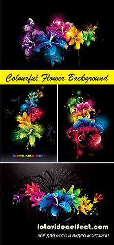 Colourful Flower Background (   )