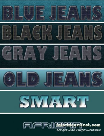 Jeans Text Effects for Photoshop