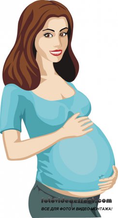 Pregnant Women Vector Artwork