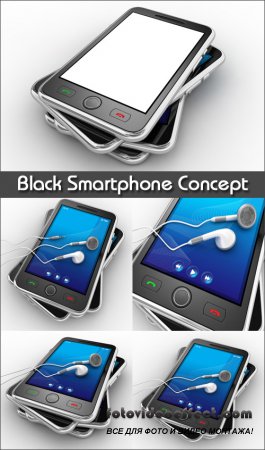 Black Smartphone Concept - Stock Photos