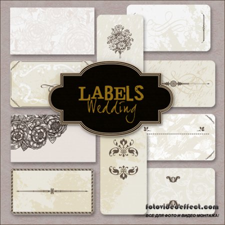 Scrap-kit - Wedding Labels