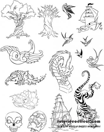 Free Tattoo Vector Set by Ben