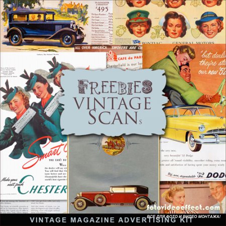 Scrap-kit - Vintage Magazine Advertizing