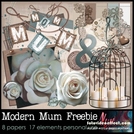 Scrap-set - Modern Mum