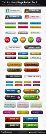 Yet Another Huge Button Pack - GraphicRiver