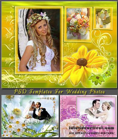 PSD Templates For Wedding Photos