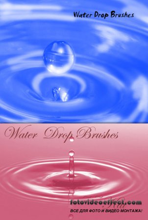Water Drop Brushes for Photoshop