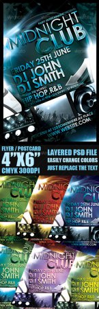 GraphicRiver - Midnight Club Event Flyer Template