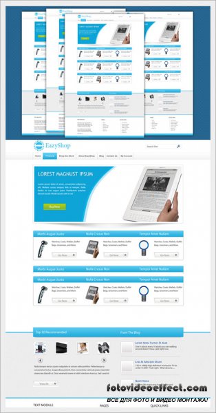 EazyShop  Ecommerce PSD Template