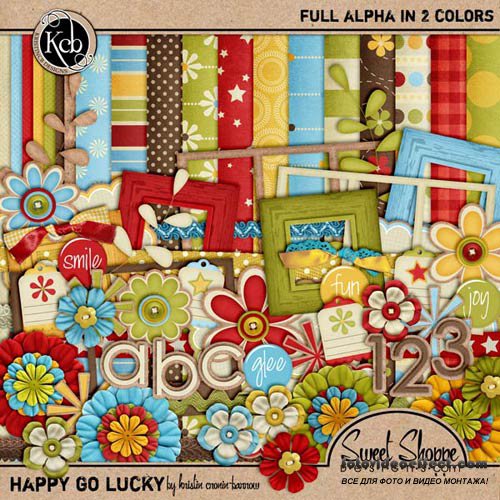 Scrap set Happy Go Lucky