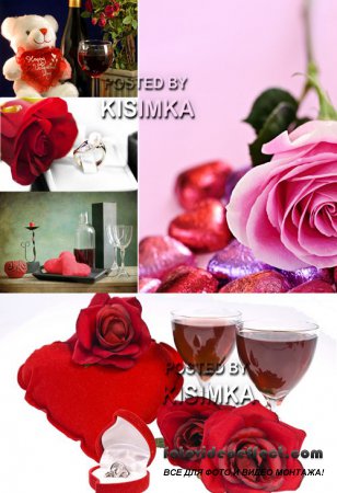 Stock Photo: Valentines day with roses