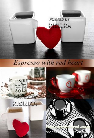 Stock Photo: Espresso with red heart