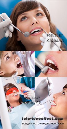 Stock Photo: On reception at the dentist