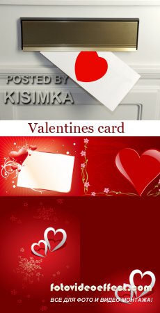 Stock Photo: Valentines card