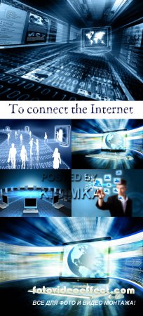 Stock Photo: To connect the Internet