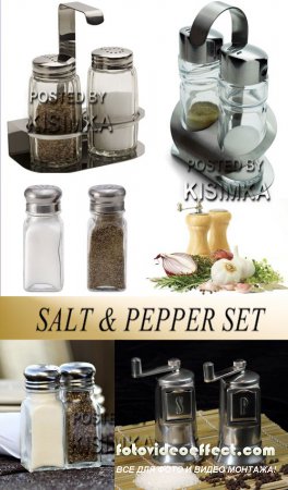 Stock Photo: Salt and pepper set