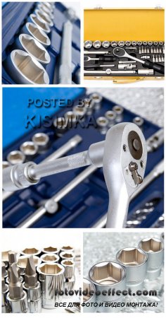 Stock Photo: Set of metallic tools