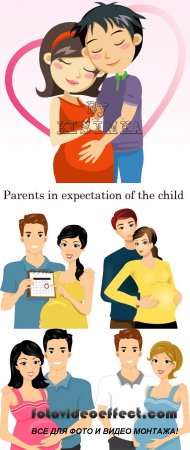 Stock: Parents in expectation of a birth of the child