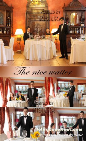 Stock Photo: The nice waiter