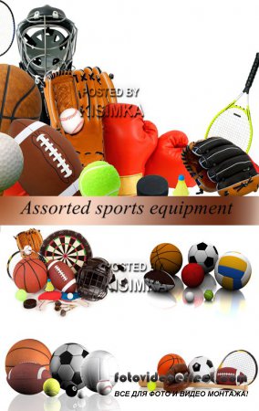 Stock Photo: Assorted sports equipment