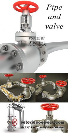  Stock Photo: Pipe and valve
