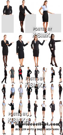 Stock Photo: Full length portraits of businesswomen