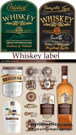  Stock: Whiskey label