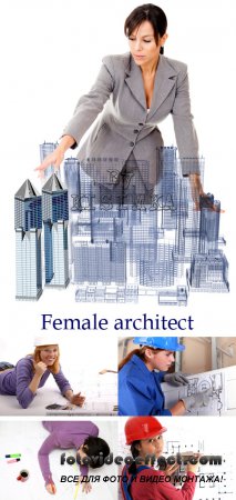 Stock Photo: Female architect