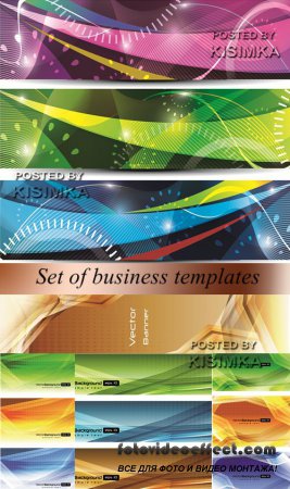 Stock: Set of business templates