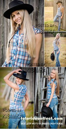 Stock Photo: Cowgirl 2