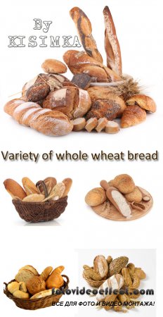 Stock Photo: Variety of whole wheat bread