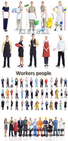 Stock Photo: Workers and service personnel