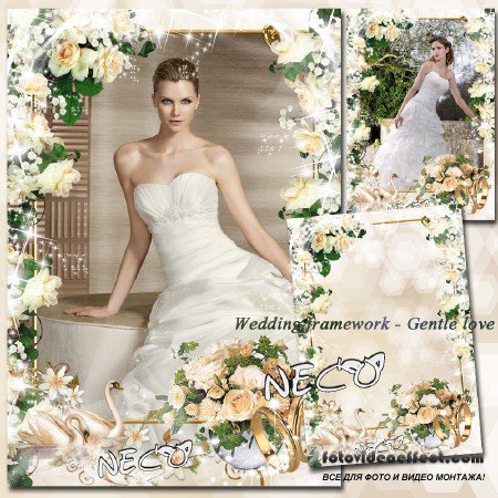  Wedding frame Gentle love -    