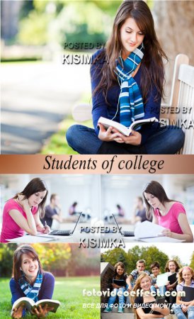 Stock Photo: Students of college 5