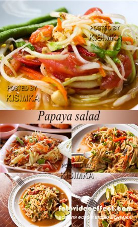 Stock Photo: Papaya salad