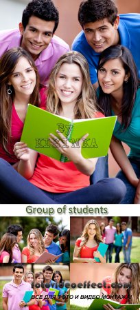  Stock Photo: Group of students